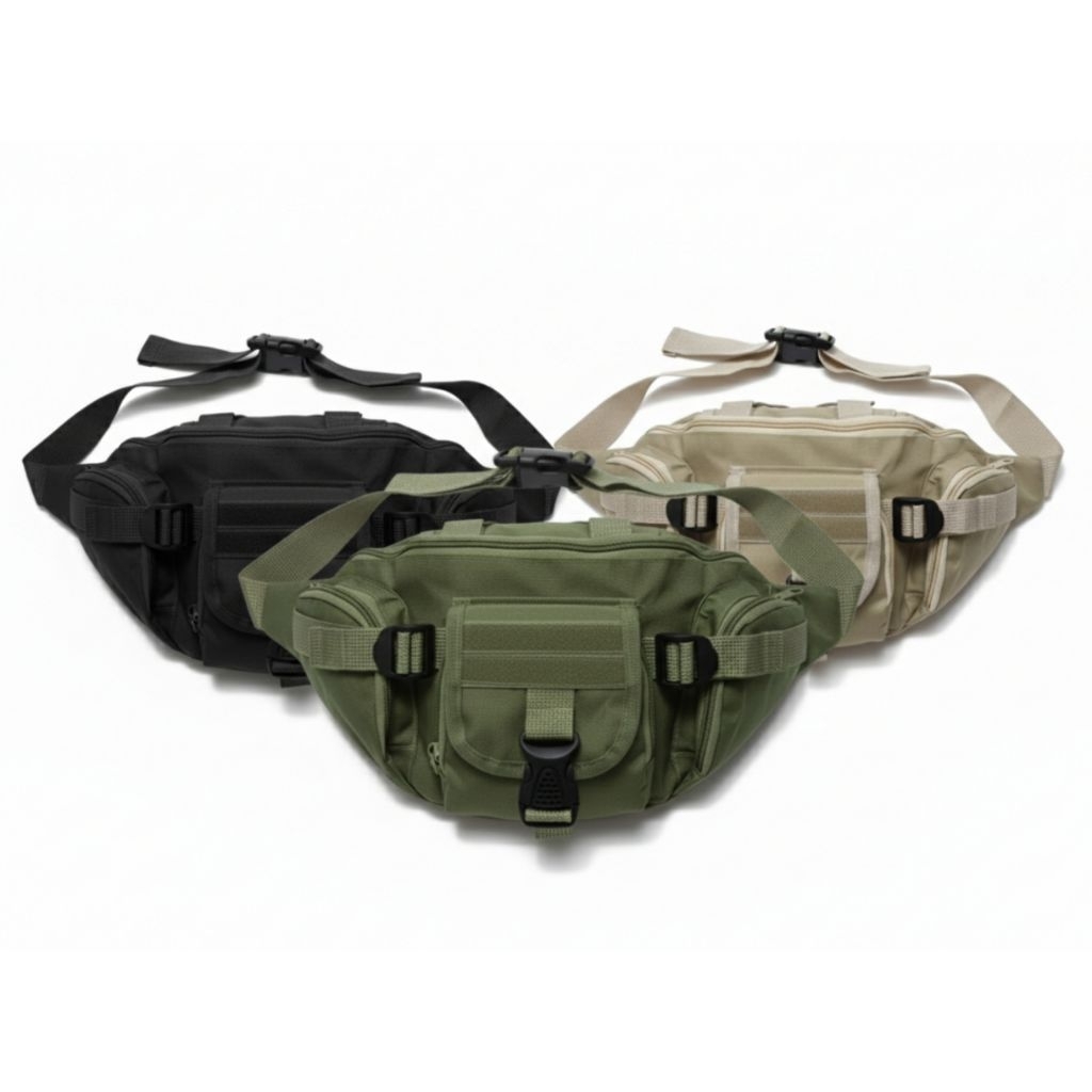 Tas Selempang Tentara Waistbag Tactical Tas Pinggang Tactical Army Tas Tni Tas Brimob Tas Militer Ta