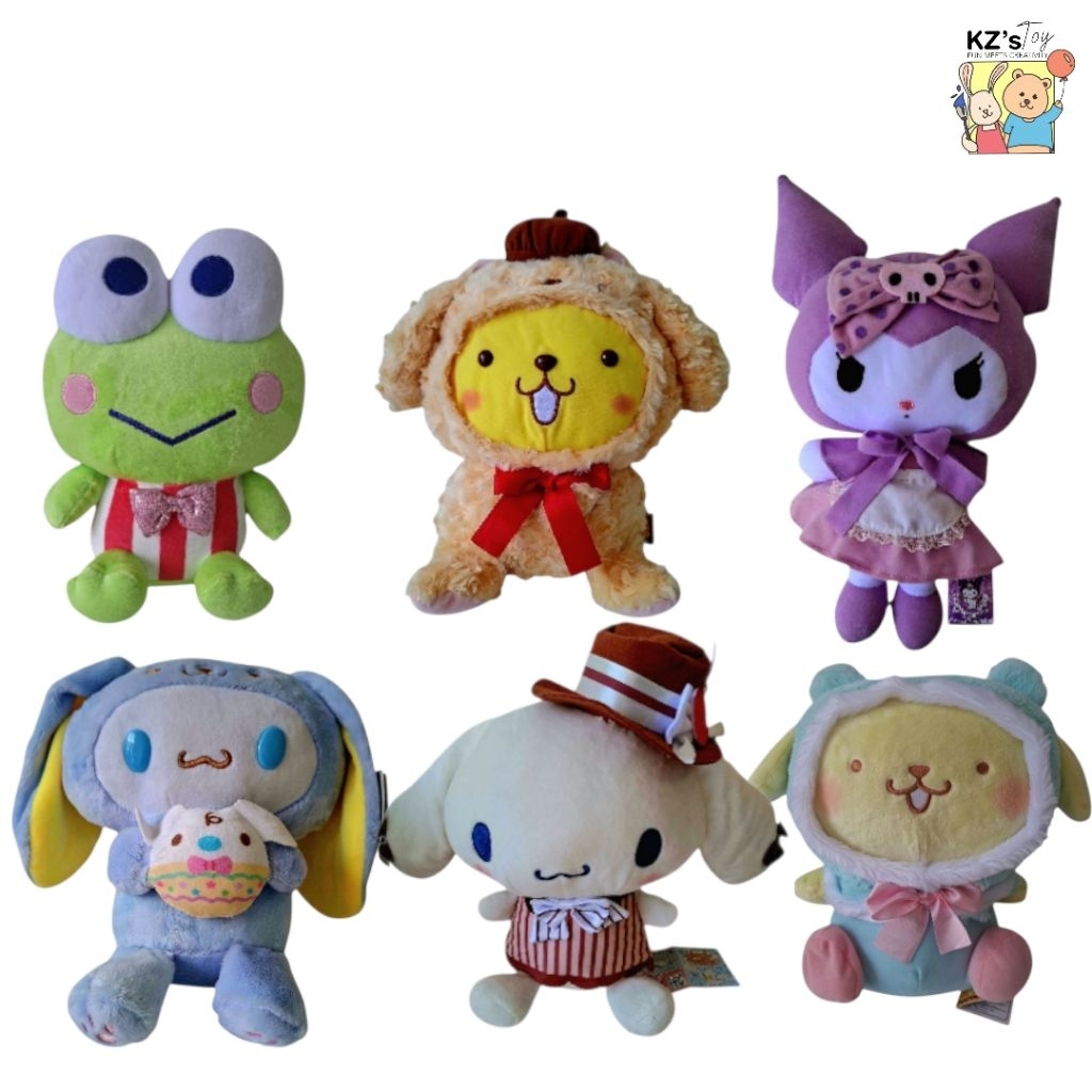 Boneka Sanrio Jumbo | Keroppi, Pompompurin, Kuromi, Cinnamoroll – Boneka Lembut Premium
