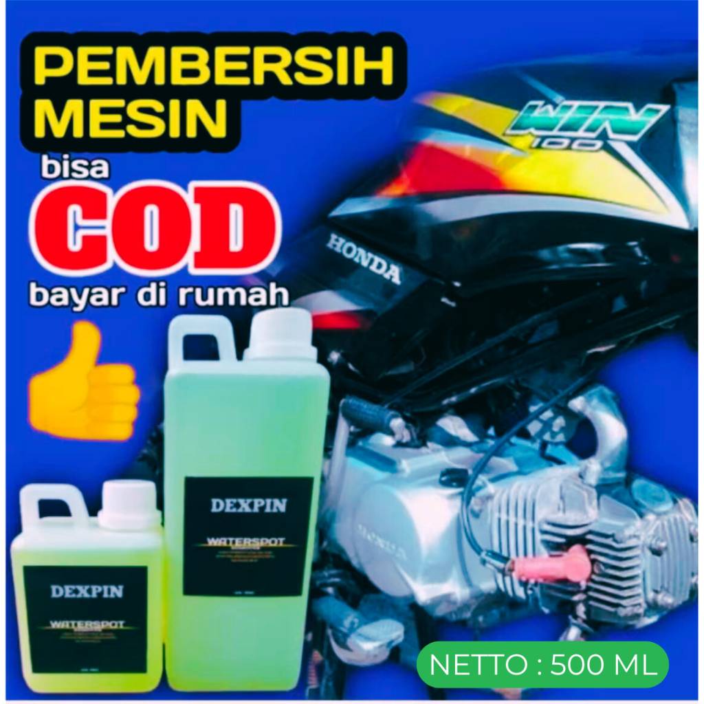 pembersih kerak mesin motor dan mobil dexpin 500ml/pembersih mesin super/pembersih kerak/cairan ajai