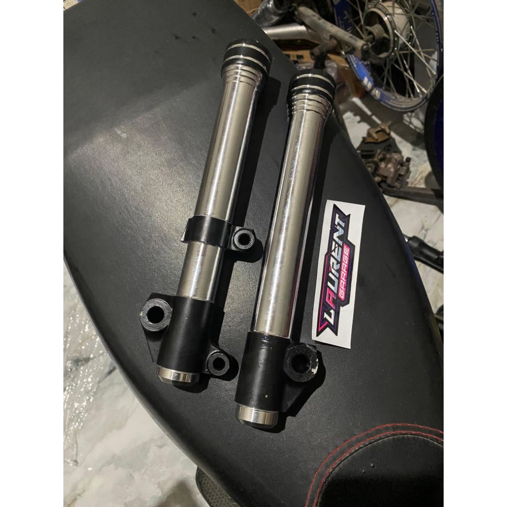 Bottom Shock Depan Bubut Honda Beat, Vario 110, Vario 125/150, Scoopy, Bubut halus kinclong