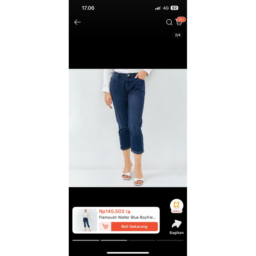 Celana Boyfrend  Flamoush