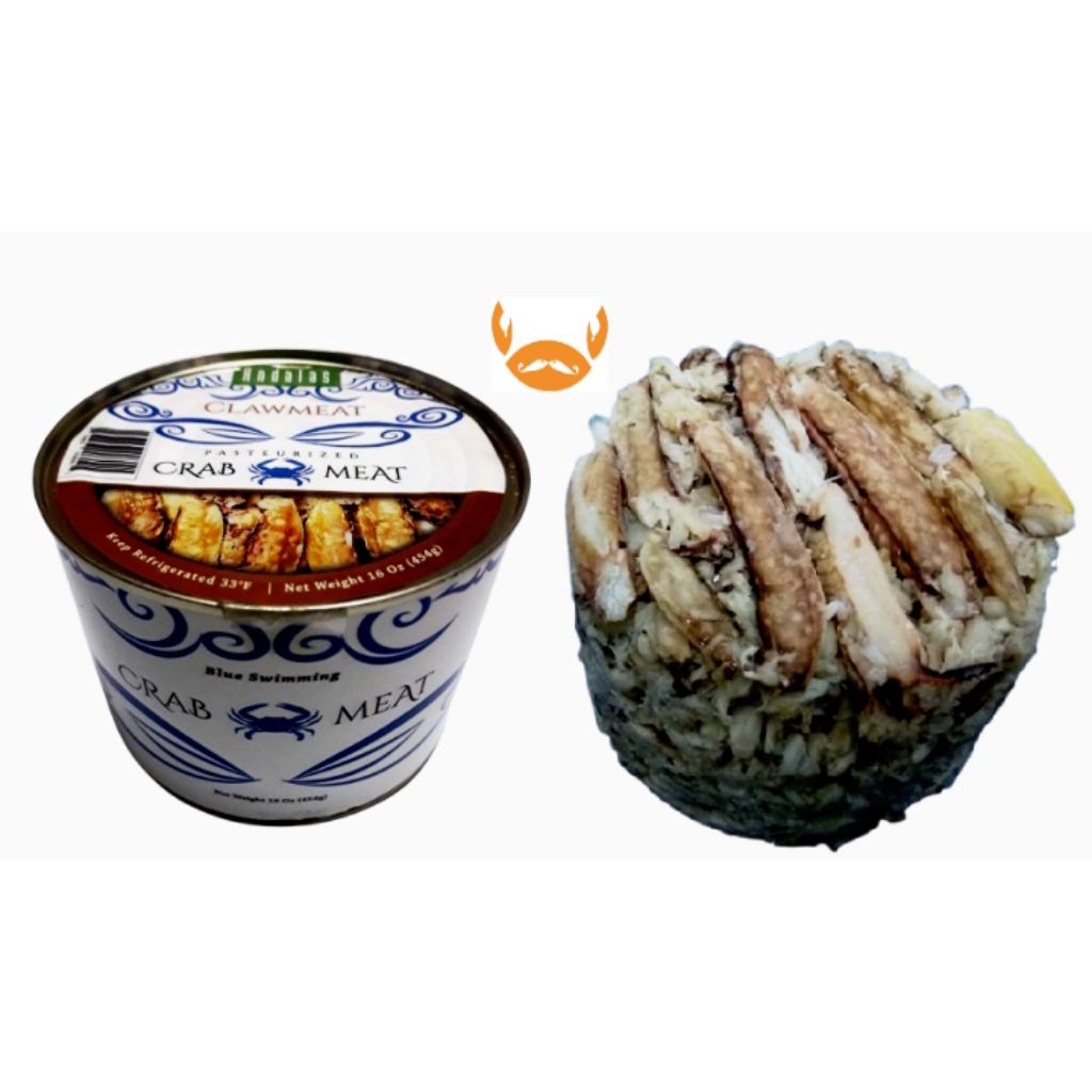 Andalas Daging Rajungan Kupas Pasturisasi tanpa cangkang kemasan kaleng 454 gram - Claw Meat