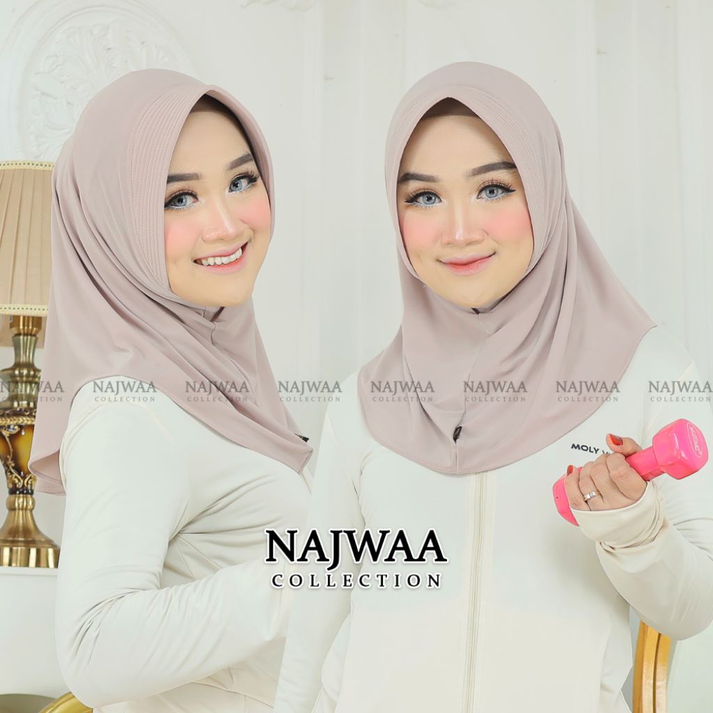 hijab sport premium /hijab jersey korea / jersey super