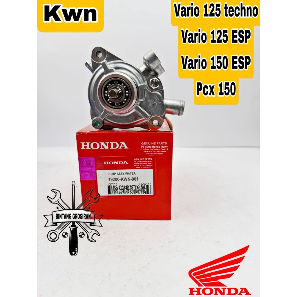 ORIGINAL 100% WATER PUMP ASSY SET KWN HONDA VARIO 125 FI, VARIO TECHNO 125, VARIO 125 LED ESP, VARIO