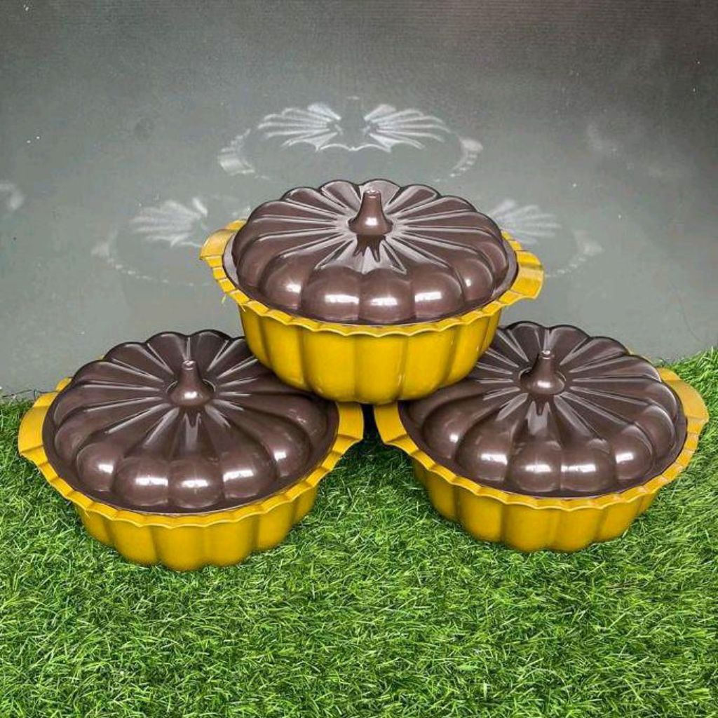 (6 pcs) BASI LABU CENTURY GOLD / Wadah Prasmanan plastik Tempat Penyimpanan Makanan Lauk Sayur kuah 