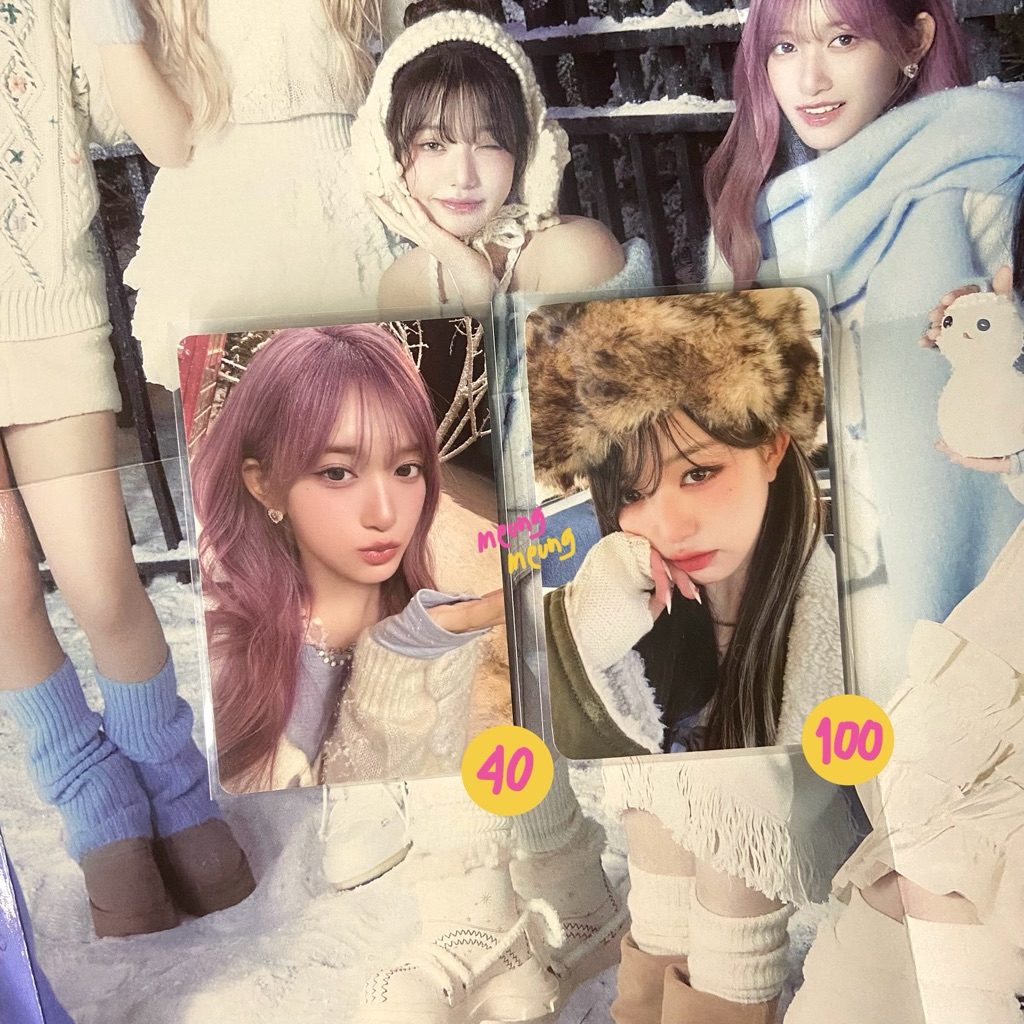 photocard ive wonyoung leeseo pob withmuu album loved ive empathy