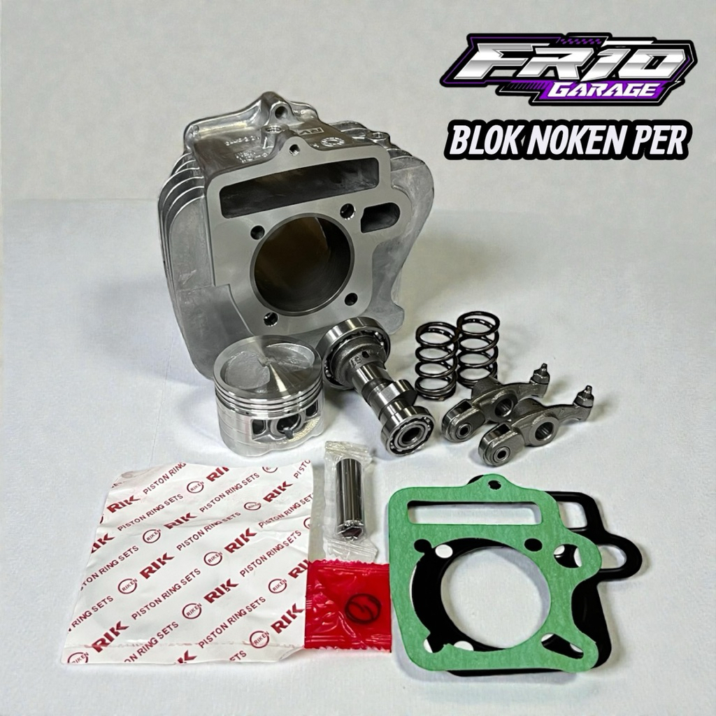 PAKET BLOK BORE UP GRAND SUPRA FIT SEHER 53 MM 53MM SET NOKEN AS RACING PNP SUPRA FIT GRAND SUPRA X 