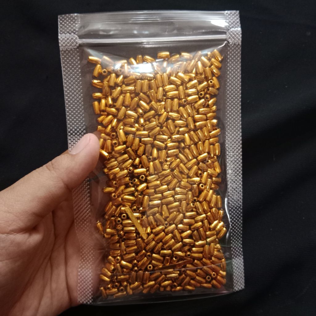 10 Gram Mutiara Metalik Kw | Mote Ringan | Permata Beads Kristal Jahit