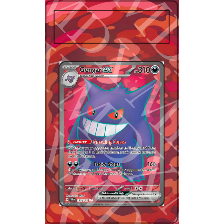 Gengar Ex #193 Pokemon Temporal Forces (Extended Art)