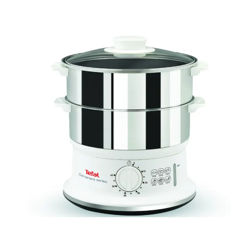 Tefal Convenient Steamer (Stainless Steel) VC1451 Panci Electric Steamer Pengukus Listrik