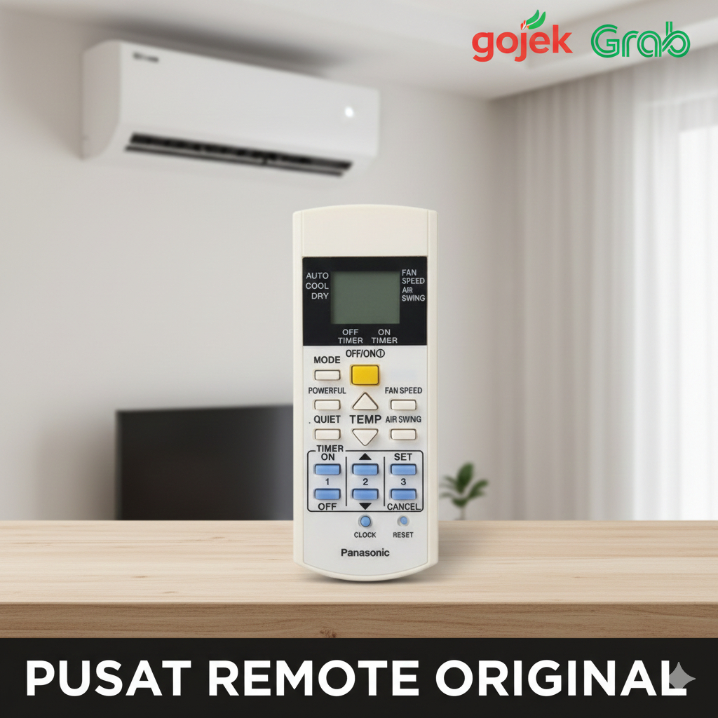 REMOTE REMOT AC PANASONI A75C2648 A75C3269 POWERFUL TITIK 2 ORIGINAL ASLI