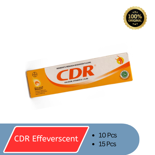 CDR Effervescent 10 Tablet Vitamin C Kalsium