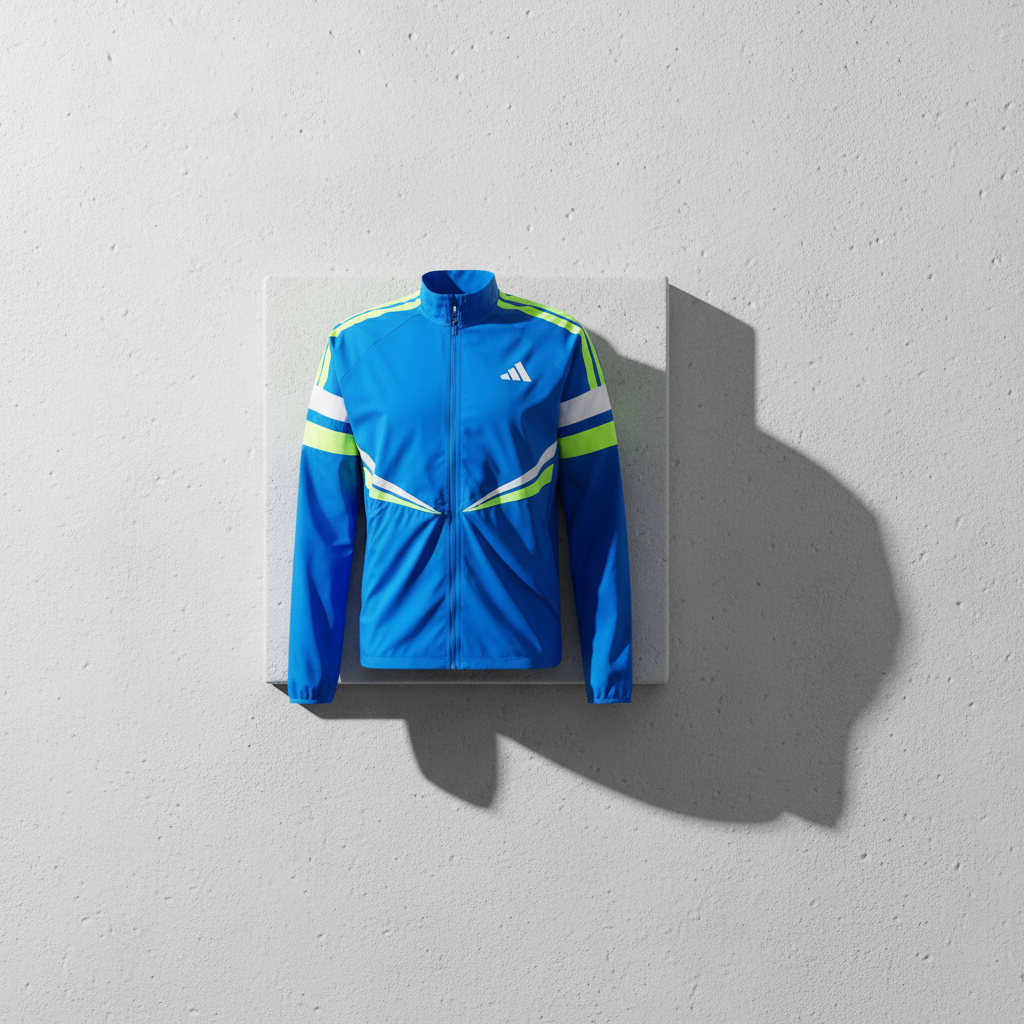 ADIDAS Jaket Running Adizero Retro Running Blue XL BNWT Original 100%