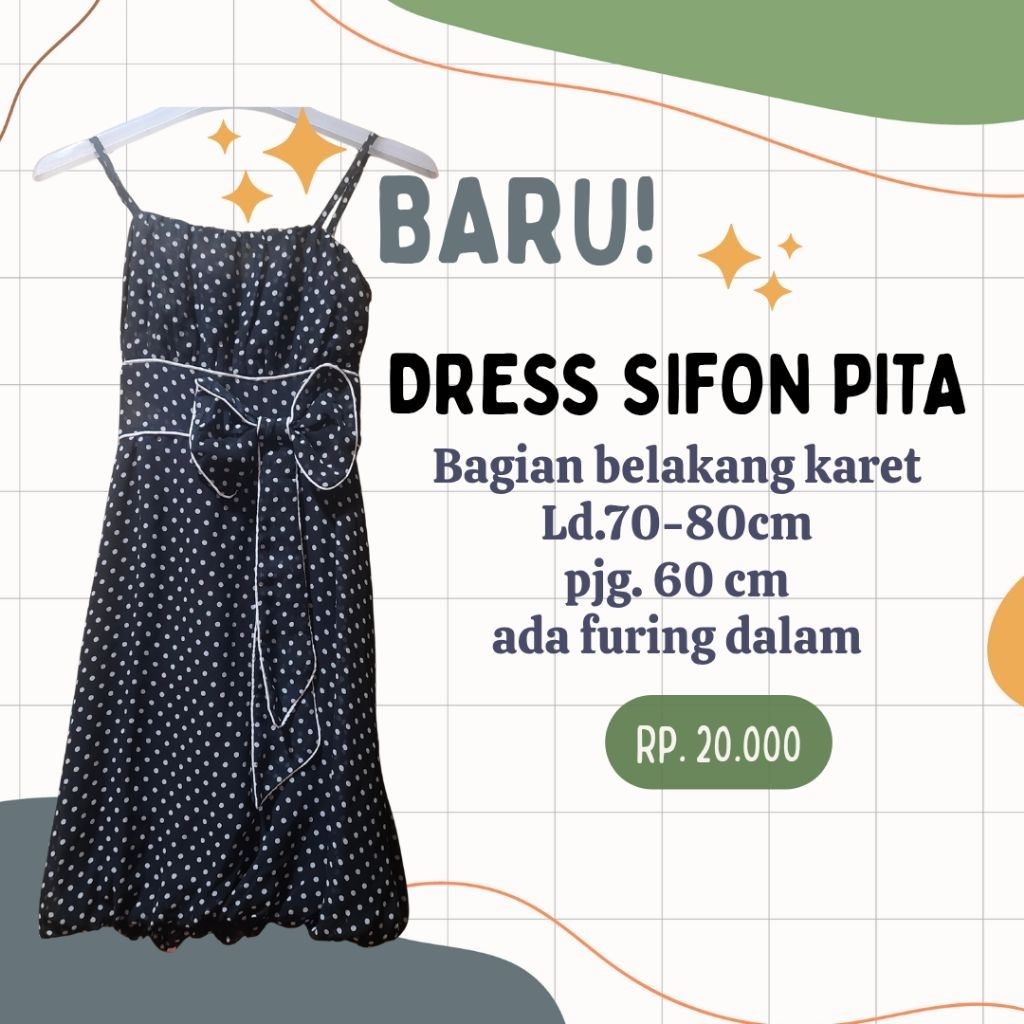 Dress pita sifon