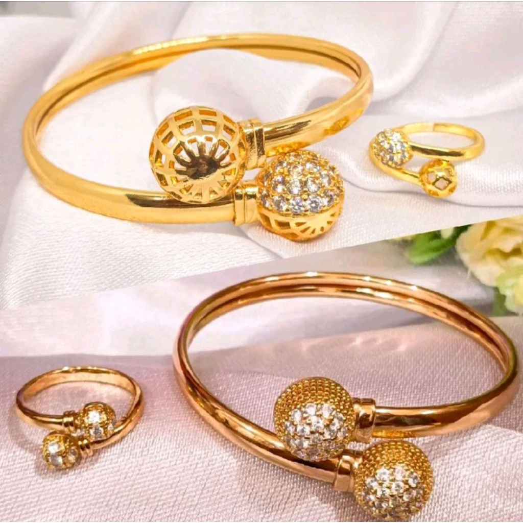 GELANG BANGLE BANGKOK LAPIS EMAS 24K