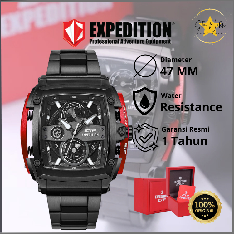 JAM TANGAN EXPEDITION E3008 MEN'S STAINLESS