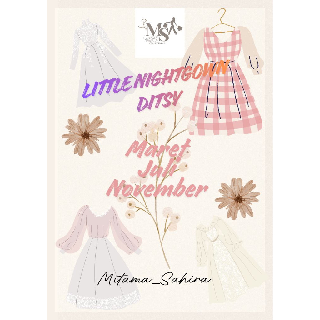 LITTLE NIGHTGOWN DITSY NOVEMBER 2025