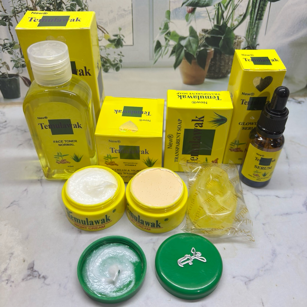 Paket Cream Temulawak BPOM New R 5in1//sbn btg. toner. serum. cream siang malam