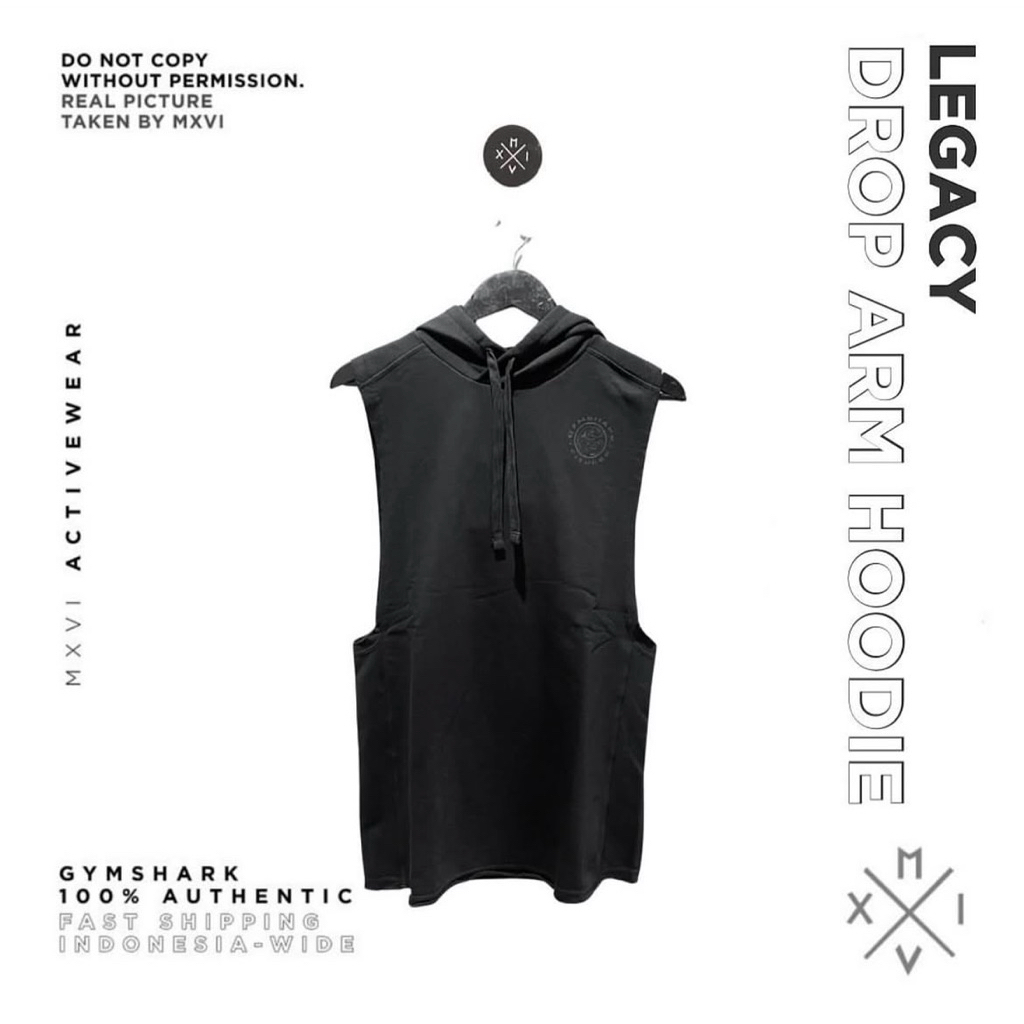 Gymshark Legacy Drop Arm Tank Hoodie