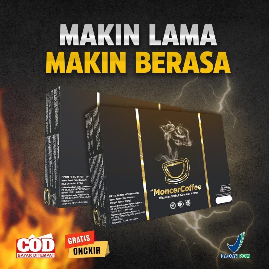 NewMoncer Coffee Original Kopi Stamina Pria untuk Meningkatkan Kesuburan