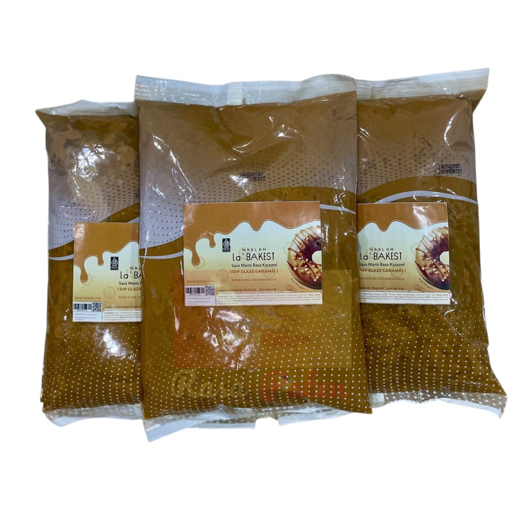 GLAZE CARAMEL 1 kg BANTAL Maglam La'Bakest Halal BPOM RI Selai Premium Makanan Kue