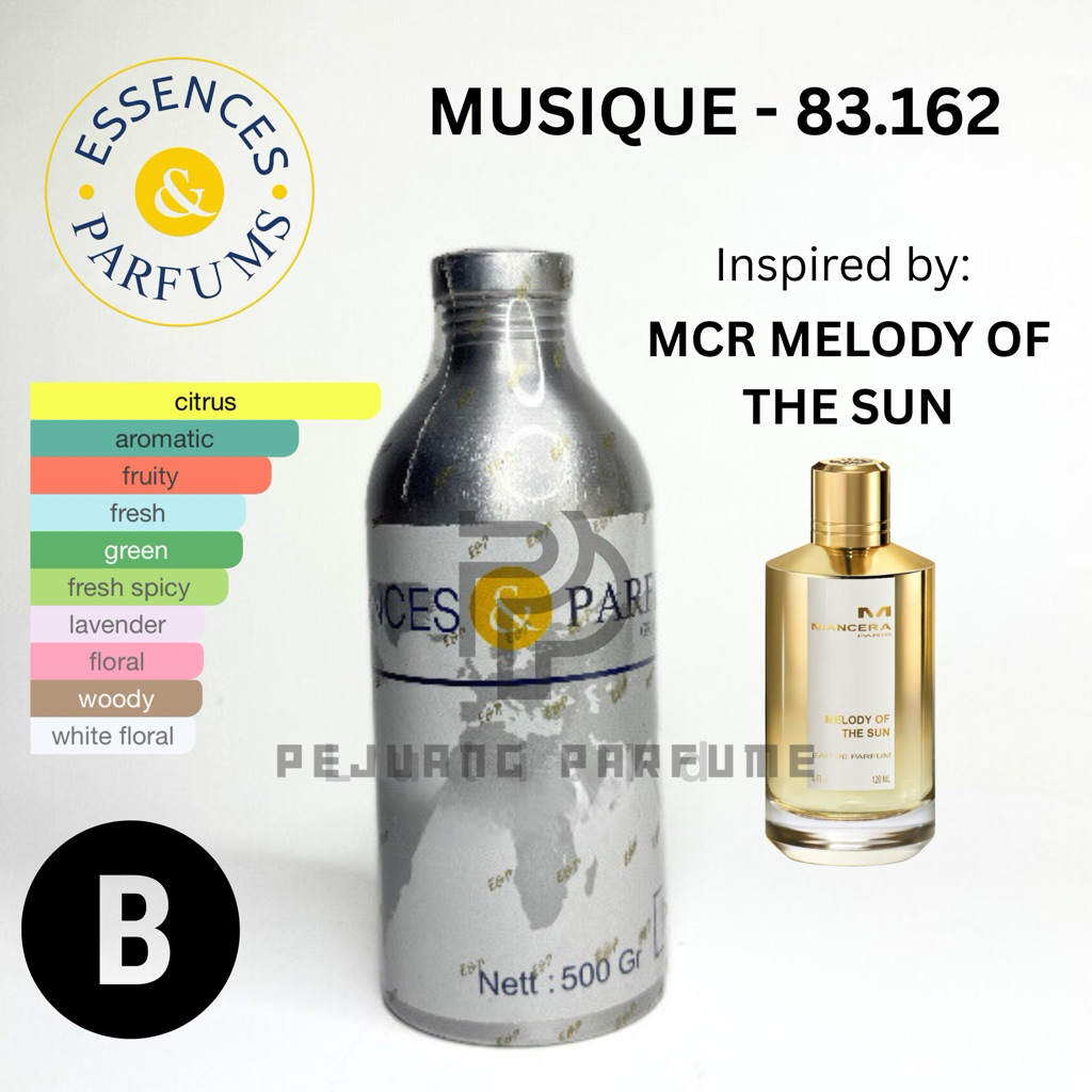 BIBIT ESSENCES MUSIQUE 83.162 GRADE B | INSPIRED BY MCR MELODY OF THE SUN | BIBIT ESSENCES 100ML REP