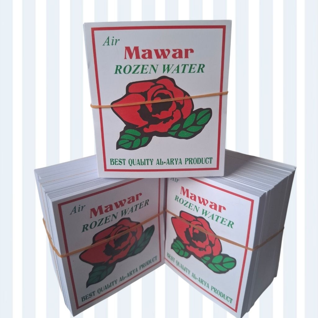 3 ikat isi 1500 lembar kertas segel air mawar Rozen water