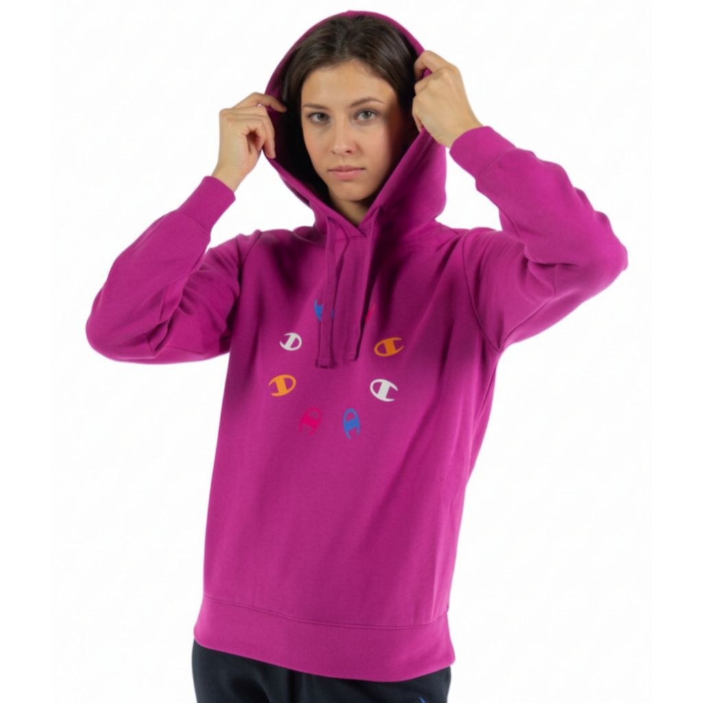 JAKET WANITA SIZE (L) HOODIE PINK FELPA CH4M P10N NEW BNIB