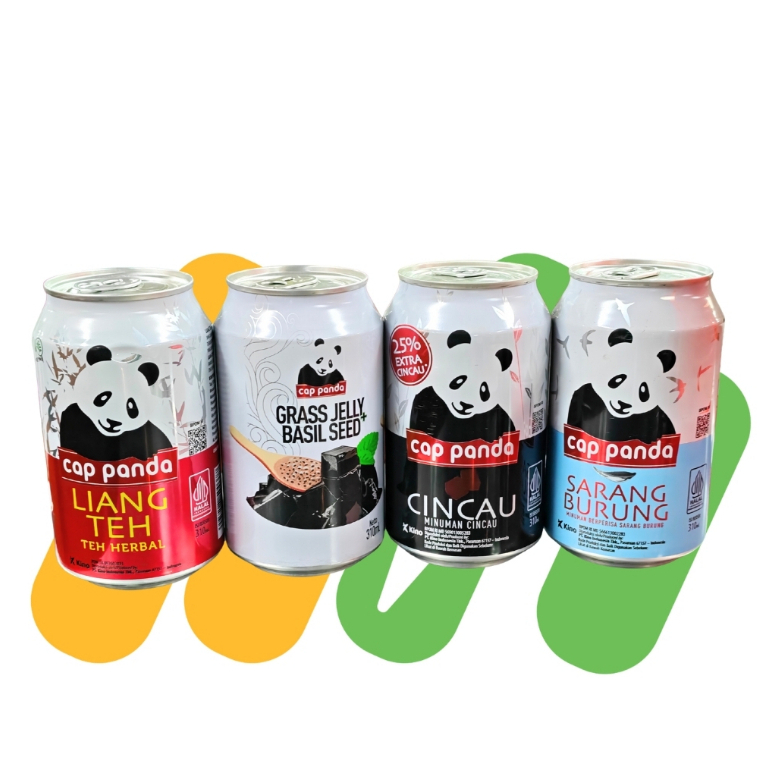 MINUMAN KALENG CAP PANDA / LIANG TEH CAP PANDA / SARANG BURUNG CAP PANDA / MINUMAN KALENG CINCAU CAP