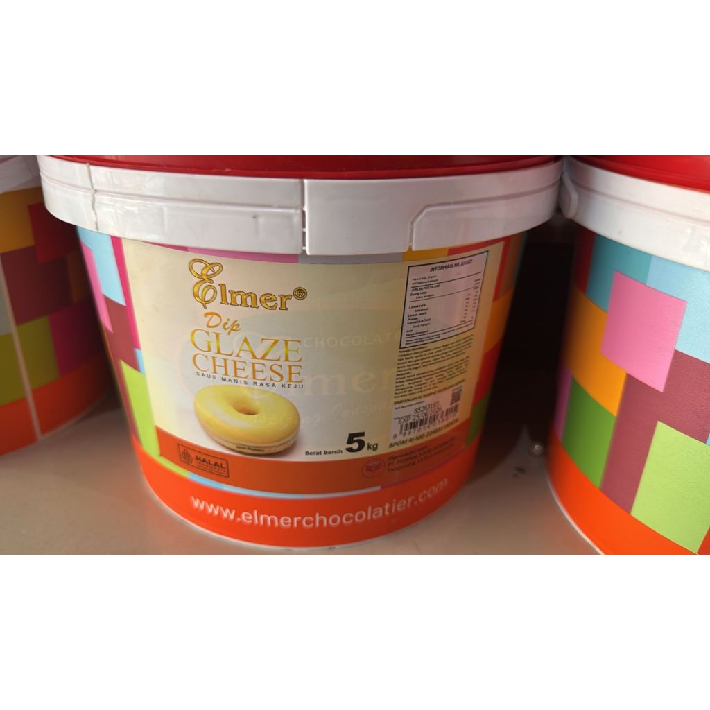 Elmer glaze cheese 5kg. elmer dip glaze cheese 5kg