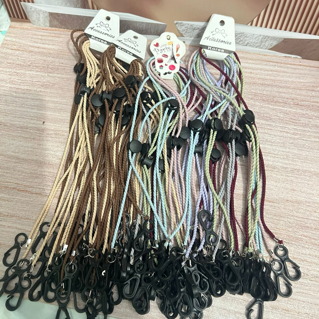 TALI MASKER KONEKTOR HIJAB POLOS, STRAP HIJAB MASKER POLOS, STRAP MASKER