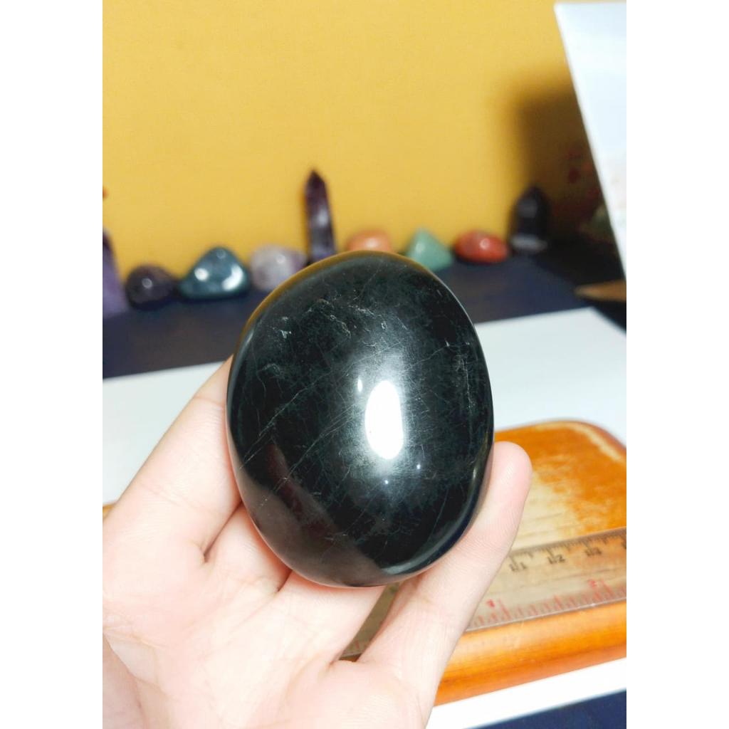 Batu Natural Black Tourmaline palm (23)