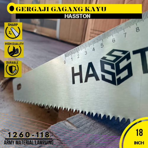 Gergaji Kayu 1260-118 Hasston Original 18 Inch Gergaji Kayu Tangan Gorok Kayu Tangan Gergaji Jet Cut