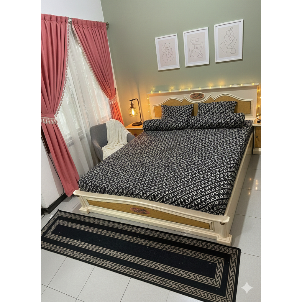 Sprei Motif Batik aesthetic Jogja sprei Sprei motif batik elegant