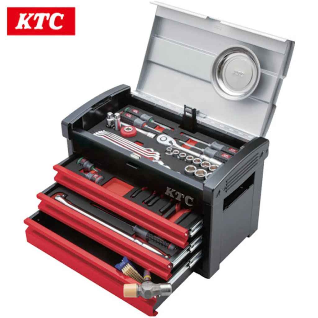 KUNCI KTC TOOLS SET, MECHANIC TOOL SET ( 59PCS ) SQ 1/2 SK4580EZ / SK4580E KTC ORIGINAL JAPAN