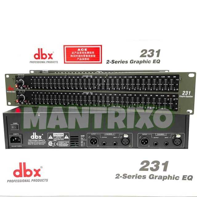 EQ Equaliser Dbx 231 2-Series Graphic EQ Equalizer DBX231 Bagus Murah ( Bisa COD )