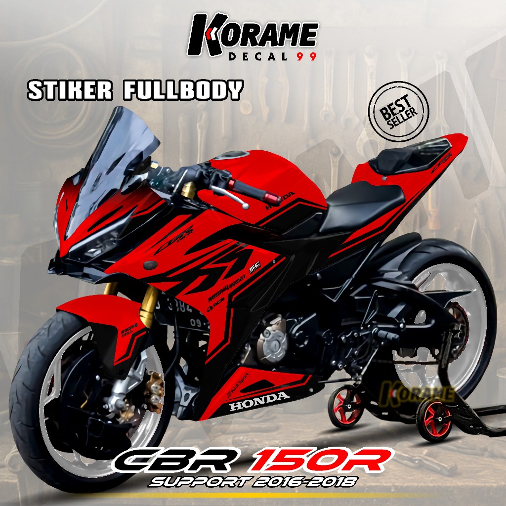 Stiker Decal CBR 150r Full Body // Sticker Decal Full Body Honda Cbr 150r 2016 2017 2018 Model Color