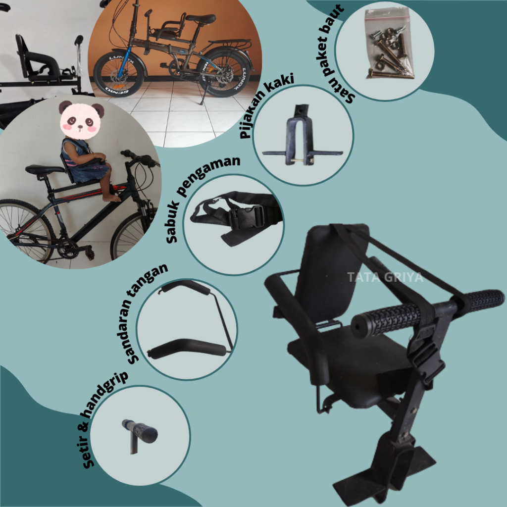 Boncengan anak sepeda lipat mtb kursi boncengan sepeda anak Lipat Mtb Phoenix Sayur Gunung Ontel