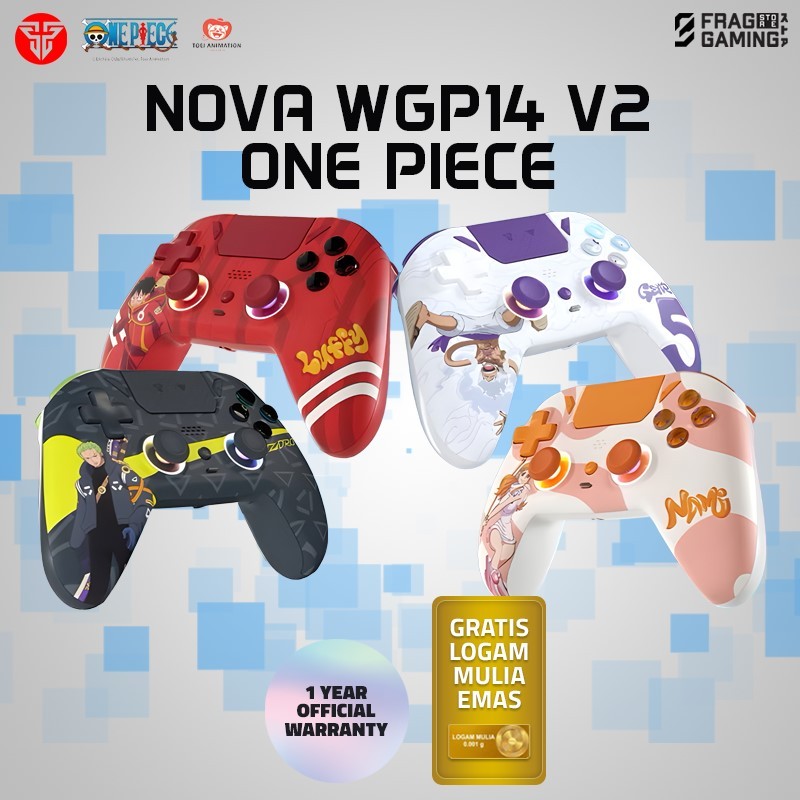 FANTECH x ONE PIECE WGP14 / WGP-14 V2 Nova Gamepad Gaming Joystick Limited Edition