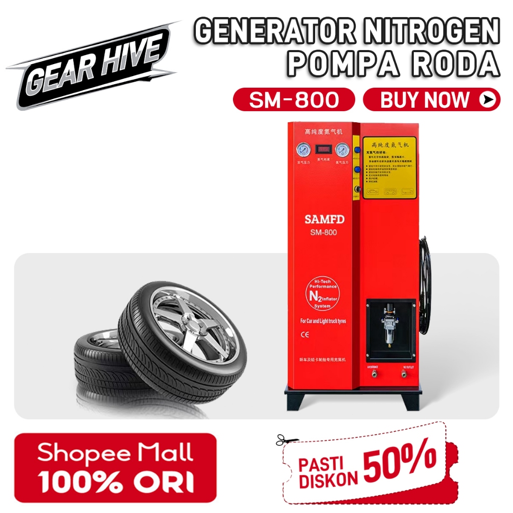 Mesin Pompa Ban Nitrogen Tire Pump High Pressure Pom Bensin SPBU
