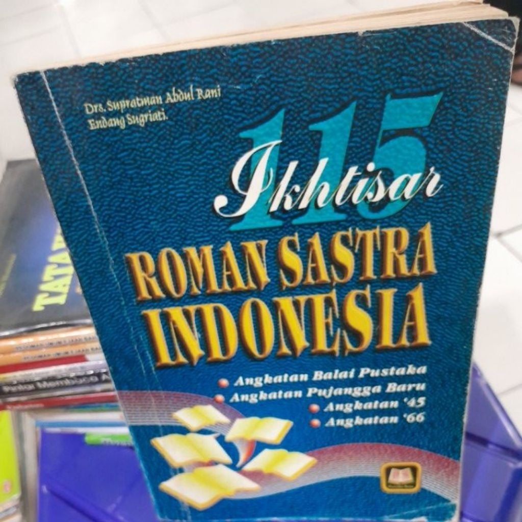 ROMAN SASTRA INDONESIA(DRS.SUPRATMAN ABDUL RANI)BUKU BEKAS