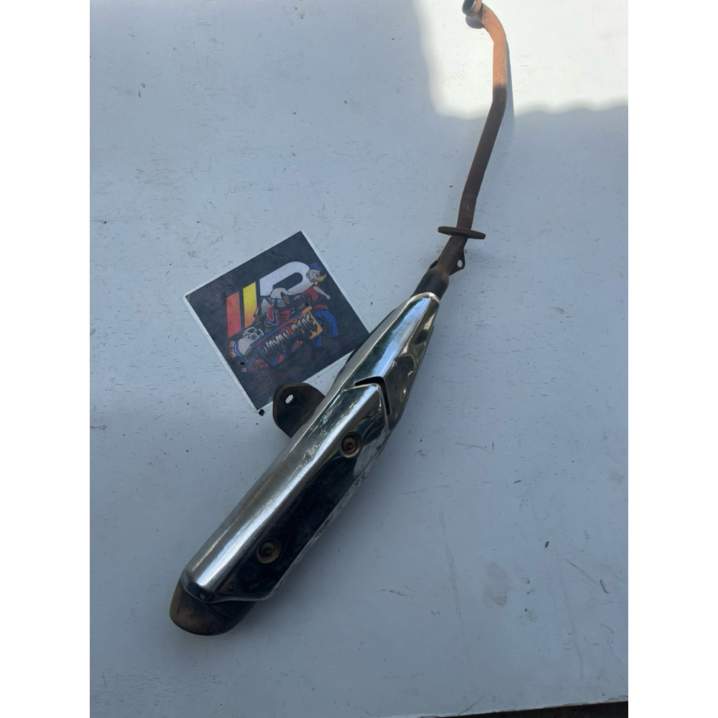 Knalpot honda supra x125 helm in original bekas copotan motor