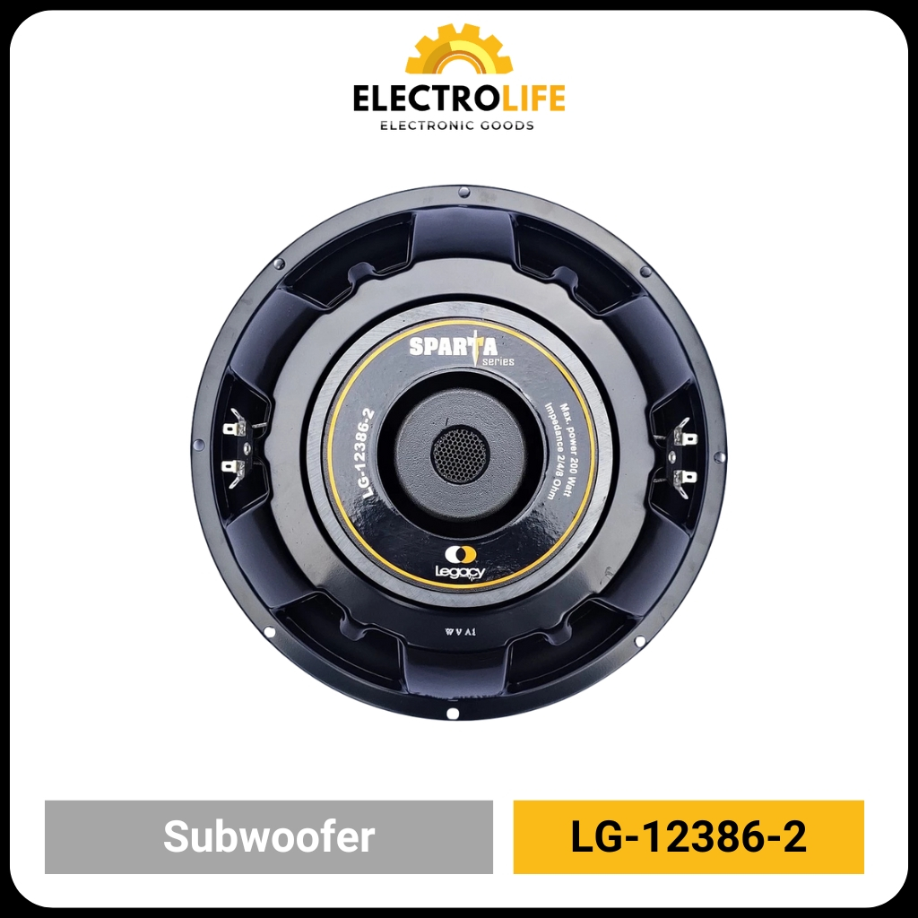 Legacy LG-12386-2 Double Coil Speaker Subwoofer 12 inch