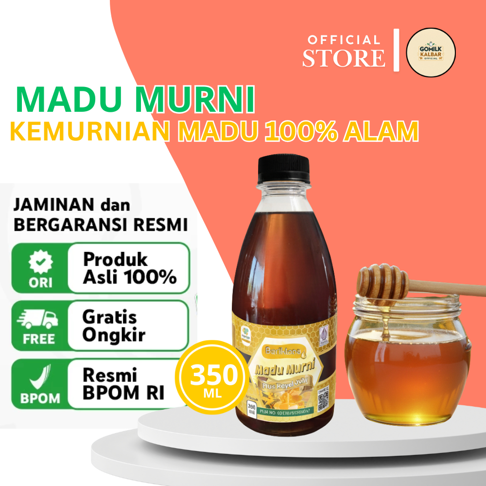 Madu Royal Jelly Asli 100% – Madu Murni + Ekstra Royal Jelly, Sehat & Bugar