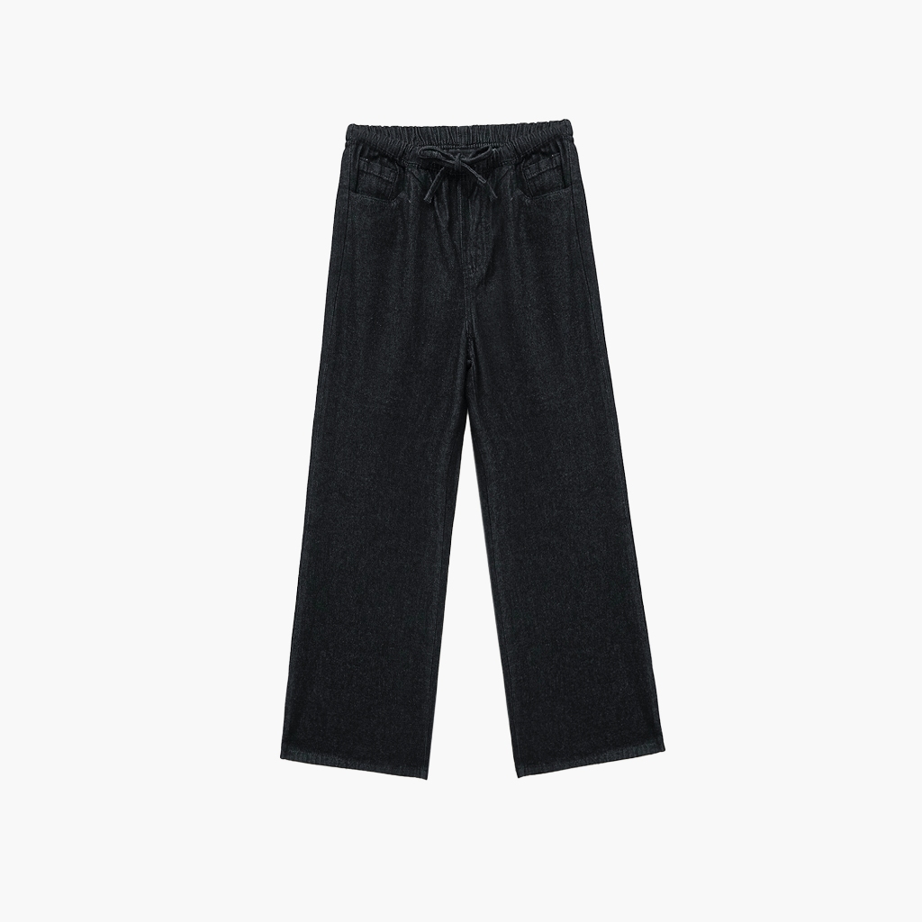 CELCIUS WOMAN Drawstring Denim Pants L03000085W Hitam