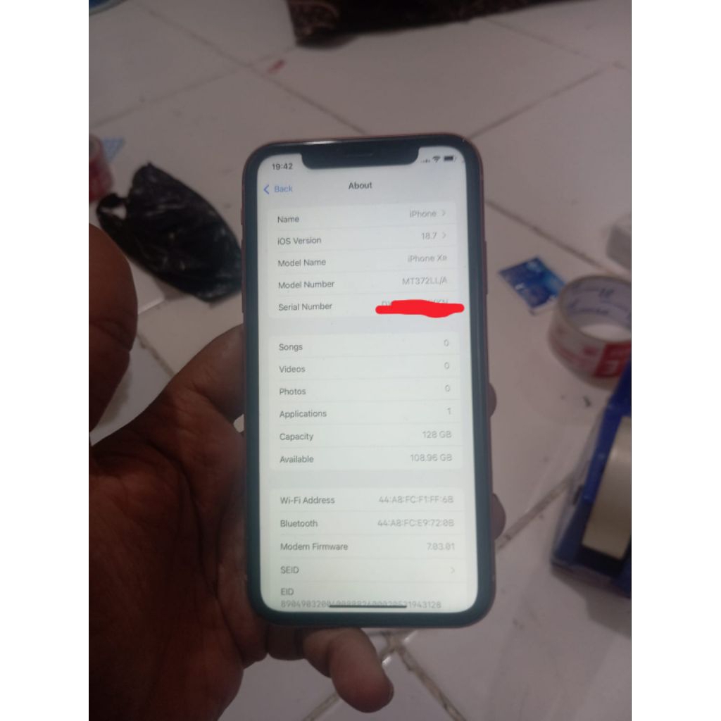 iPhone Xr 128 coral eks inter bypass wifi only