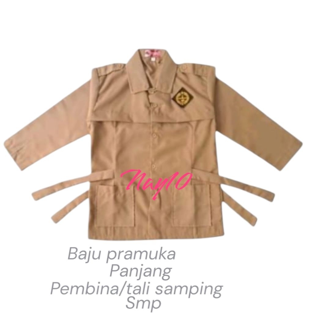 baju pramuka pembina/tali samping panjang smp anak perempuan
