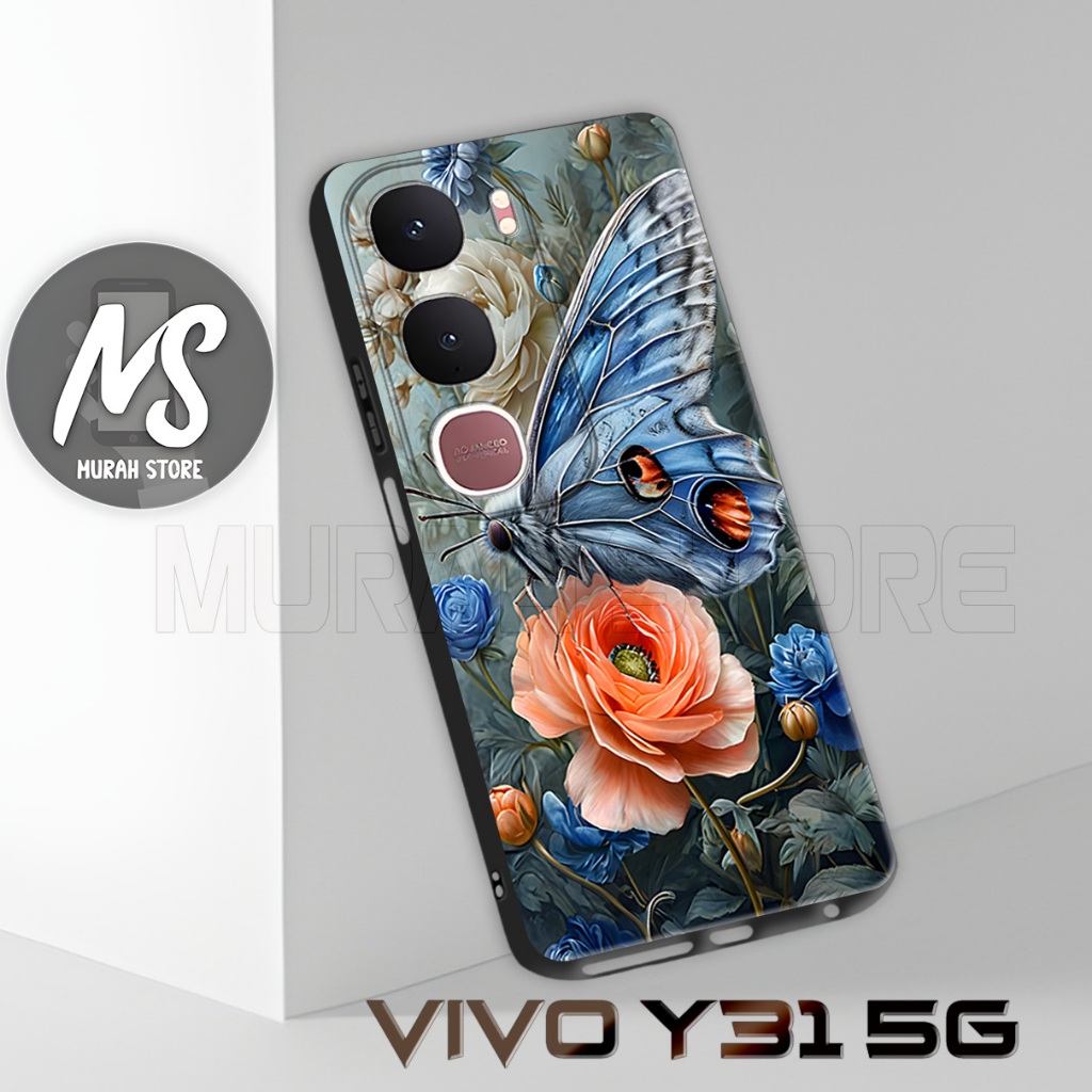 MS24/ Softcase Karet VIVO Y31 5G / Motif Bunga / Case VIVO Y31 5G / Silikon VIVO Y31 5G