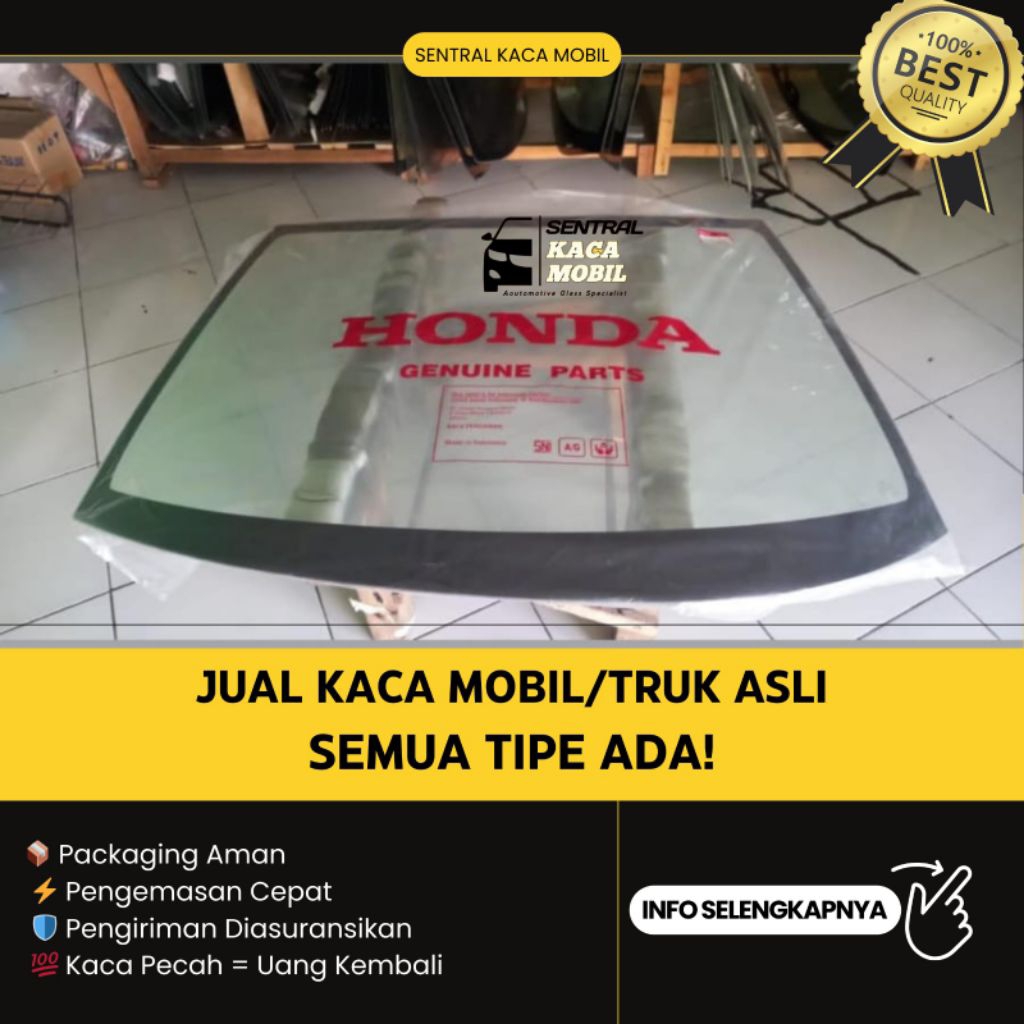Kaca Depan Mobil Honda Mobilio SNI- Diasuransikan