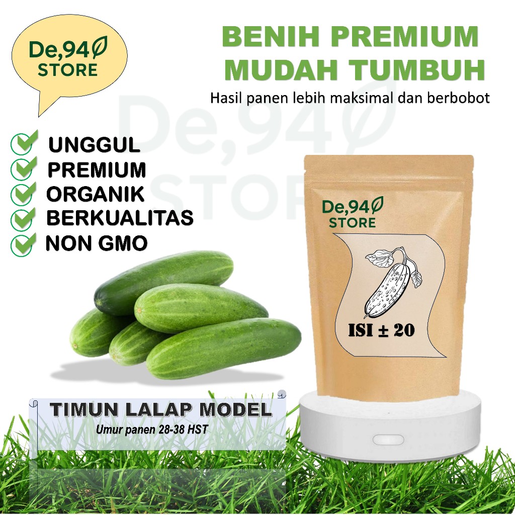 Benih 20 Timun Lalap MODEL 21 Bibit Sayuran Lalab Bisi Cap Kapal Terbang Chia Tai Seed